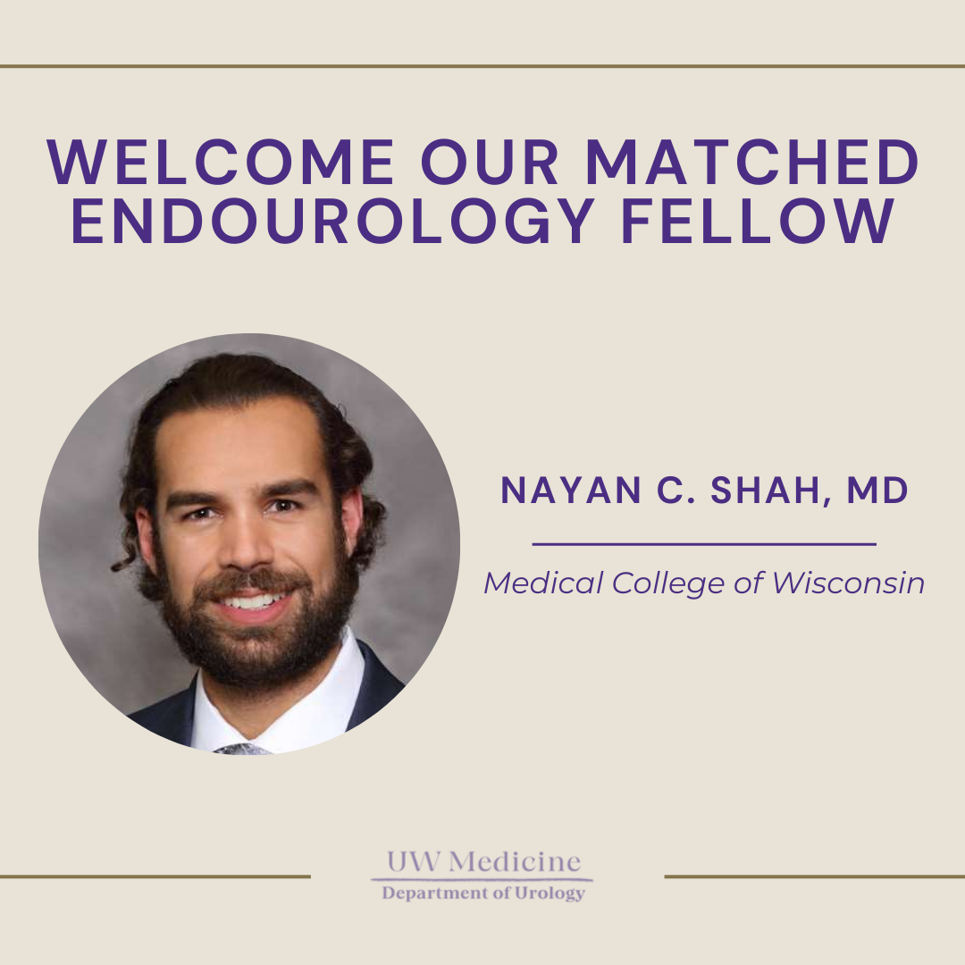 our Matched 2025 Endourology Fellow! Department of Urology